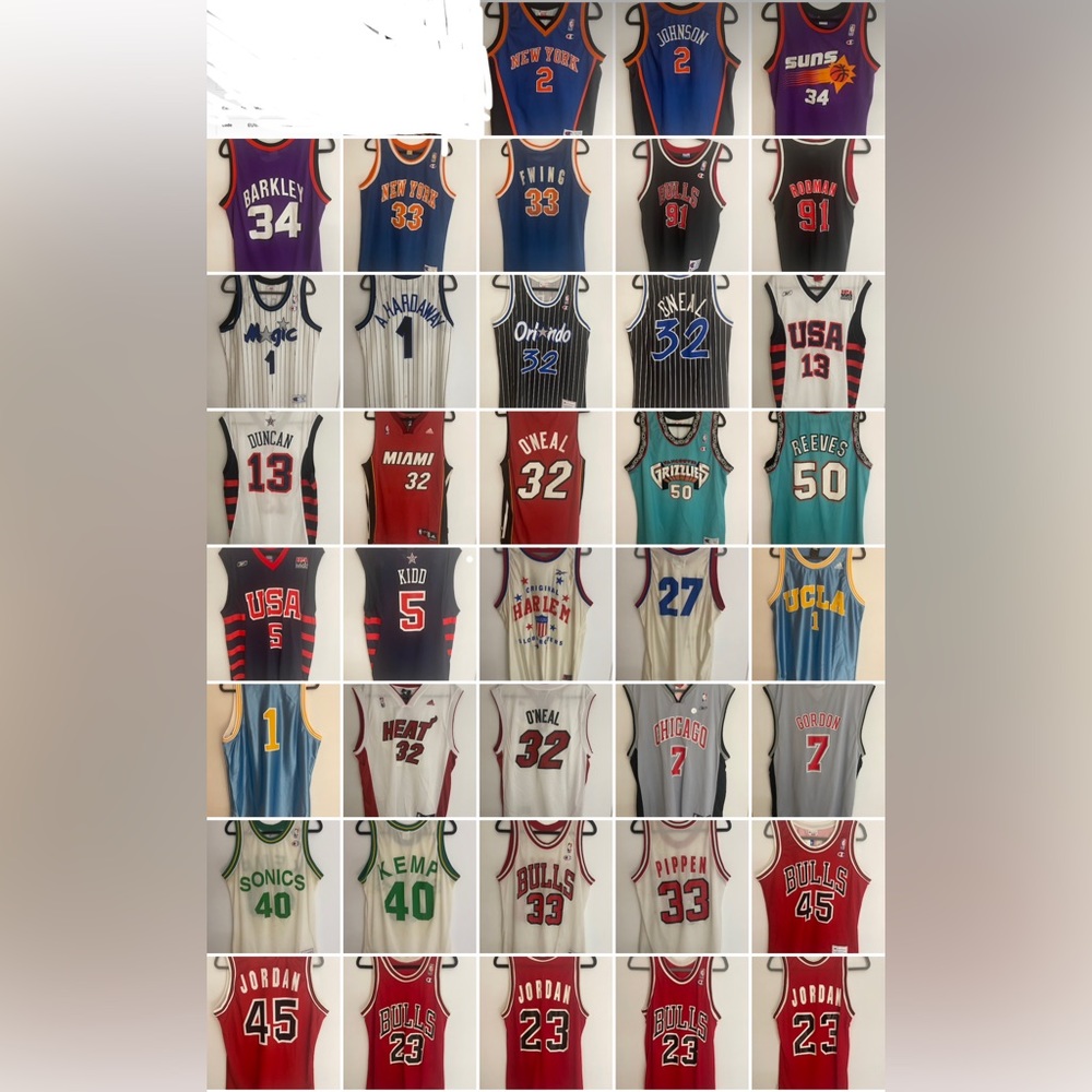 90’s vintage NBA jerseys - original